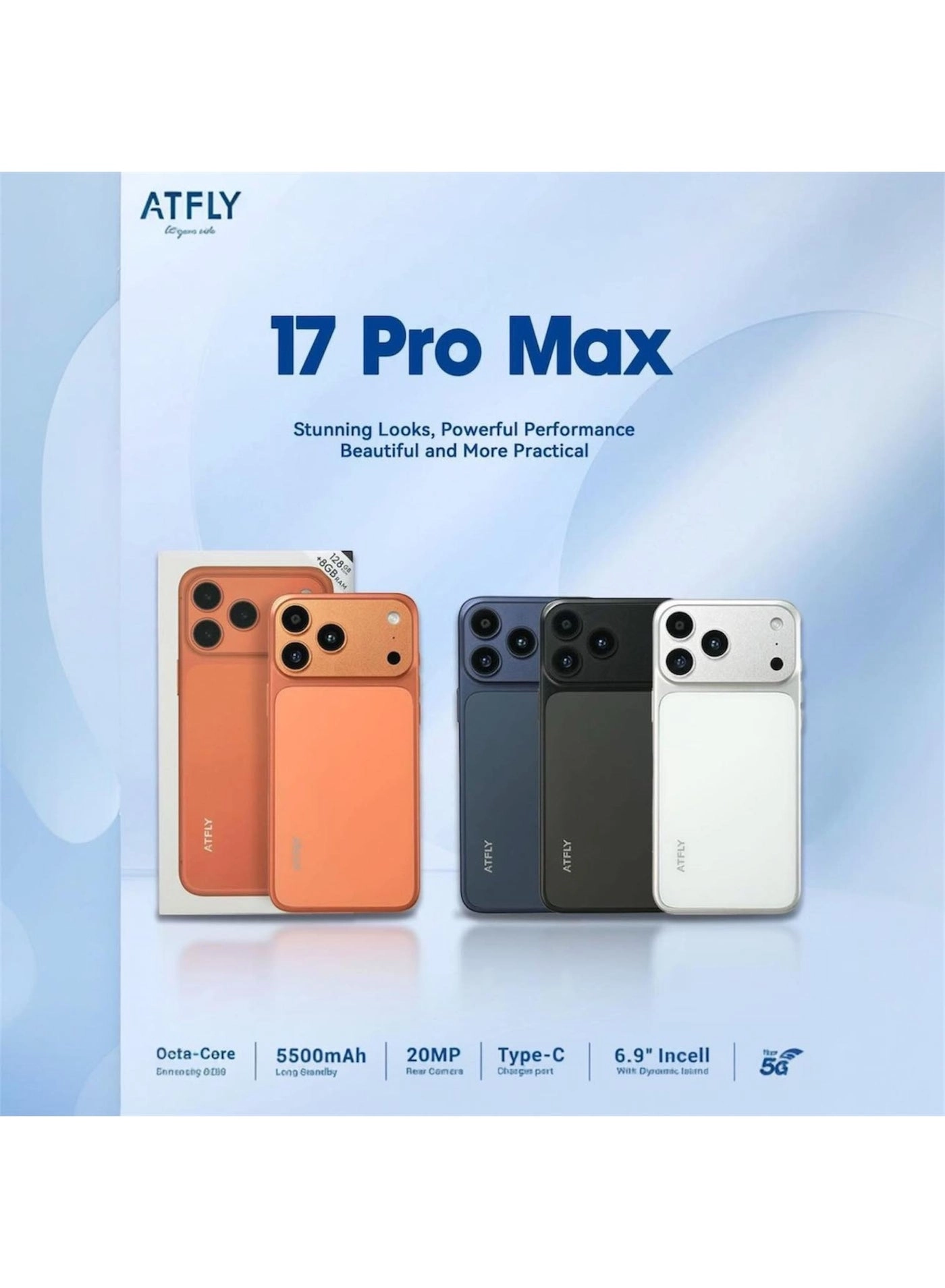 17 pro max 8GB 128GB