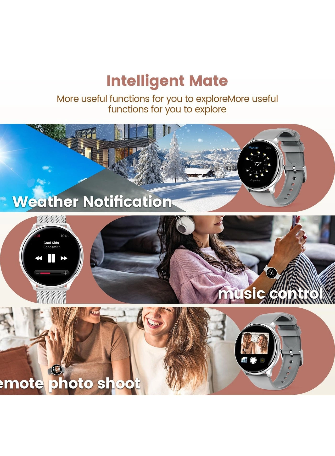 Smart Watch for Women Zinc Alloy