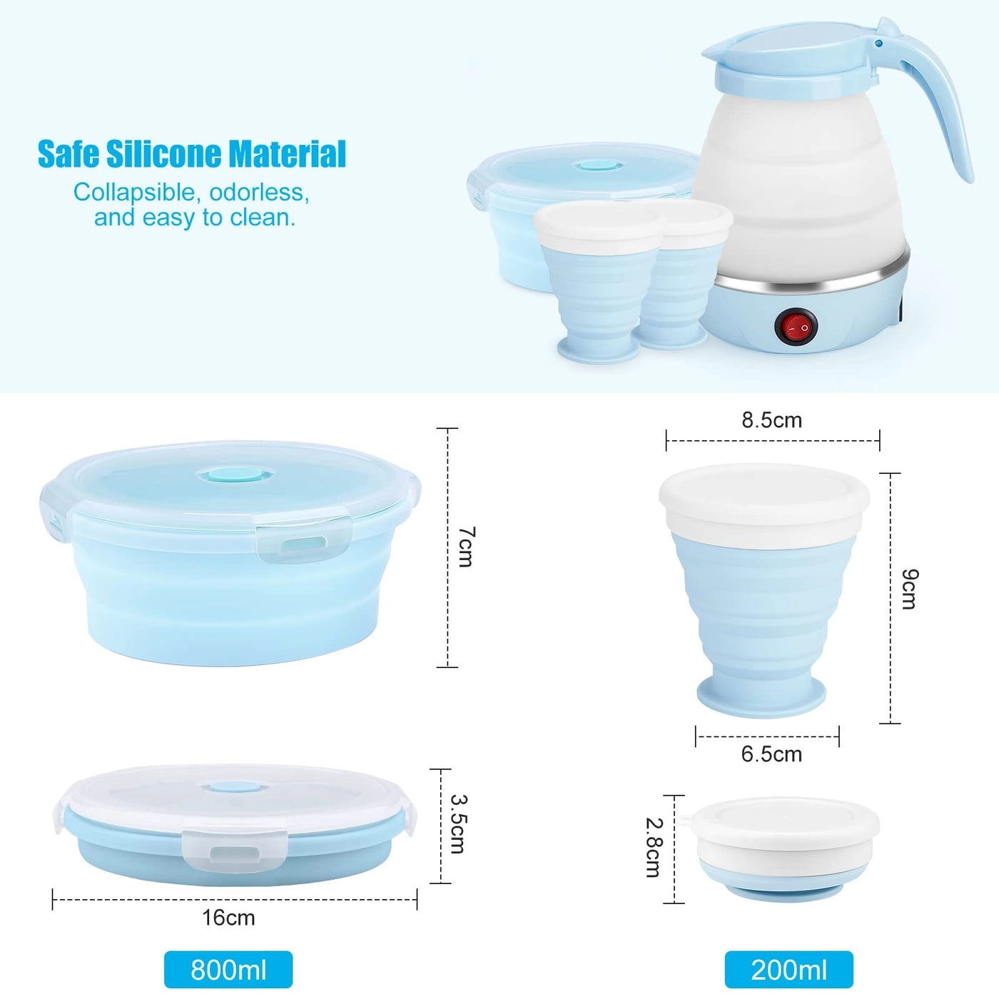 Travel Foldable Electric Kettle