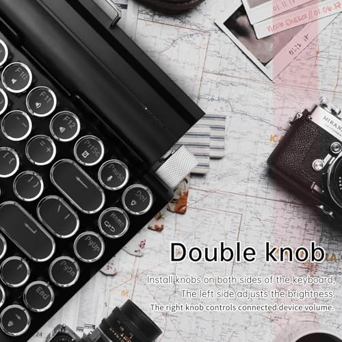 LED Backlit Retro Mechanical Keyboard - Bluetooth