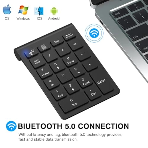 Bluetooth Number Pad - scissor switch