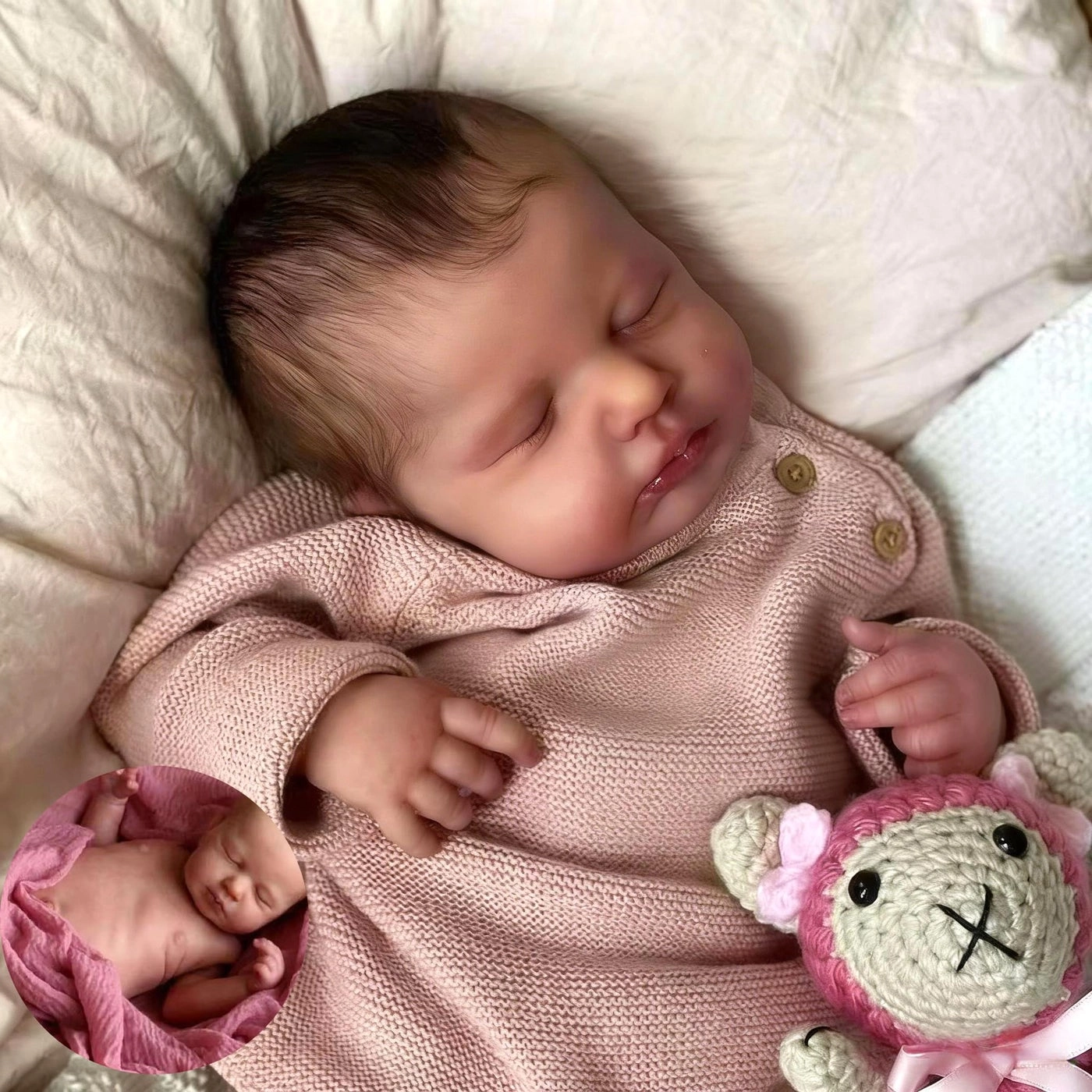 Reborn Baby Doll - 20 Inch Silicone Vinyl Girl Ages 3+