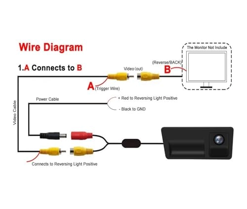 Rear View Camera - Night Vision Wire 720P