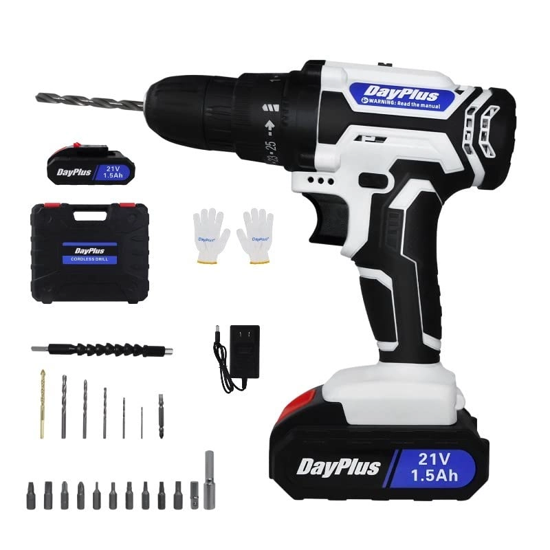 Cordless Drill Set - 1300MAh 21 Volts