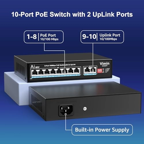 [NEW]10 Port | 8xPoE+120W | 2xUPLink 10-ports