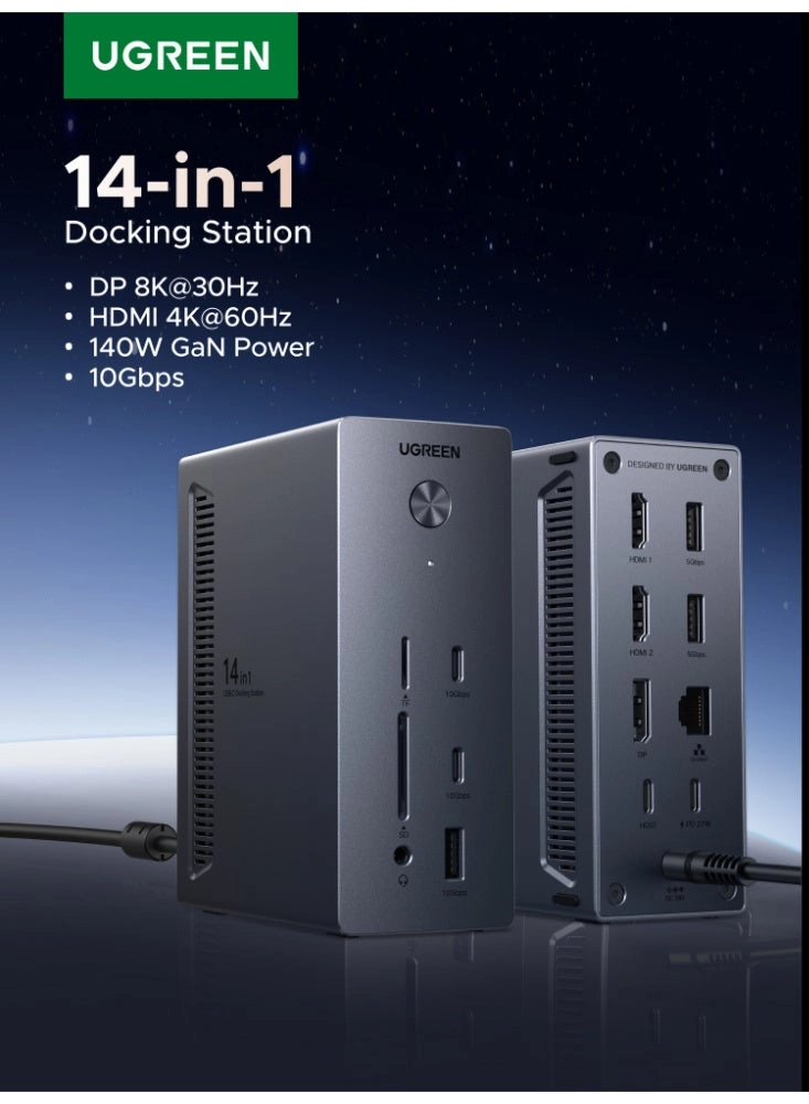 Ugreen USB C Hub - 14-in-1 Triple Display