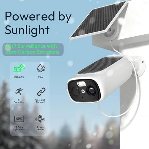 2K Solar Security Camera