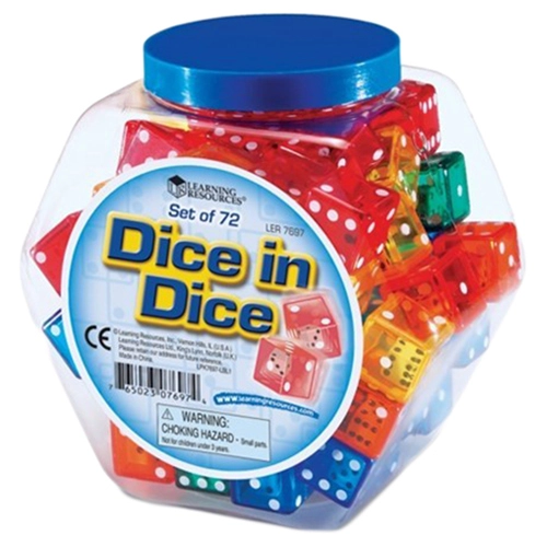 Dice In Dice - 3-6 years 72 pieces