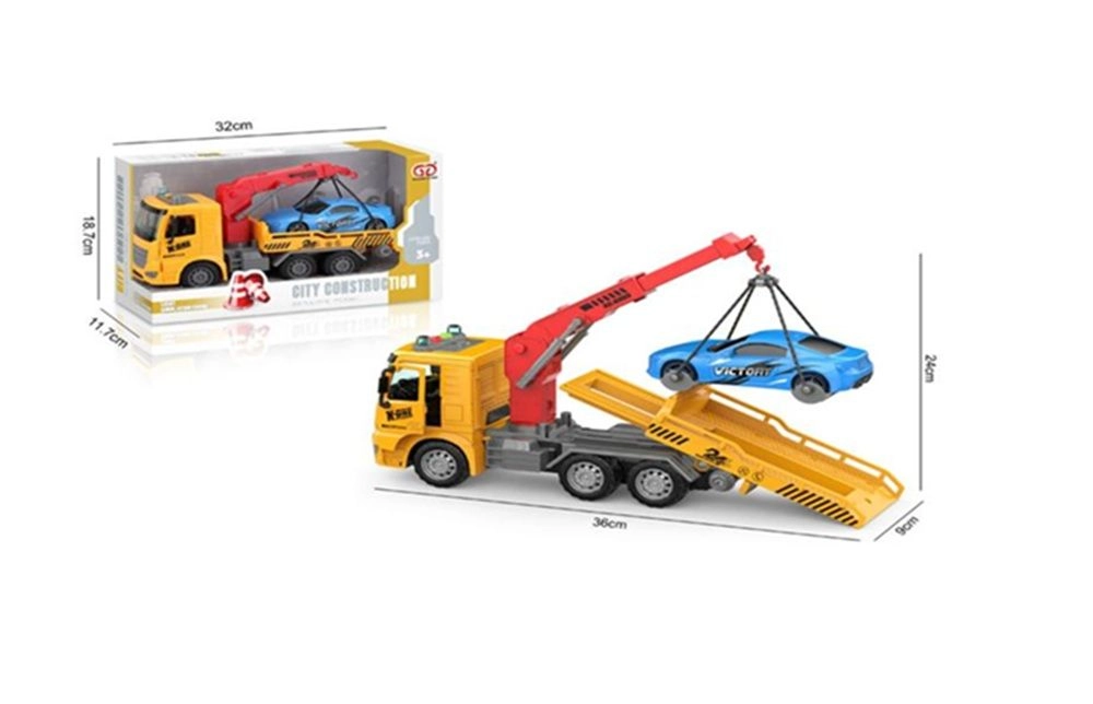 City Construction Tow Truck - Yellow 3+