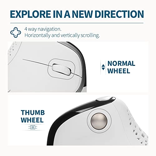 Seeker Ergonomic Mouse - Bluetooth, Radio Frequency, USB