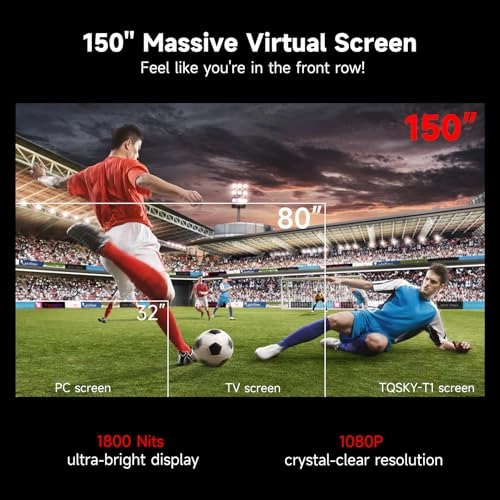 T1 - 1080P 150'' Myopia Adjustable 0 to -600D