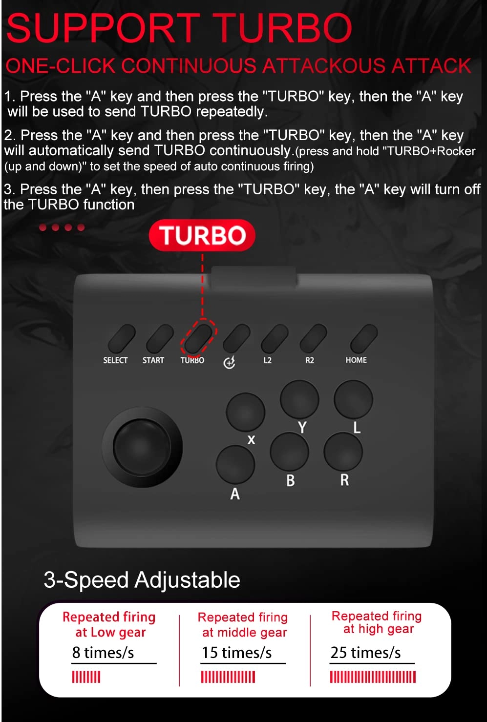 Arcade Fight Stick - Black