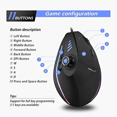 Vertical Ergonomic Mouse - USB