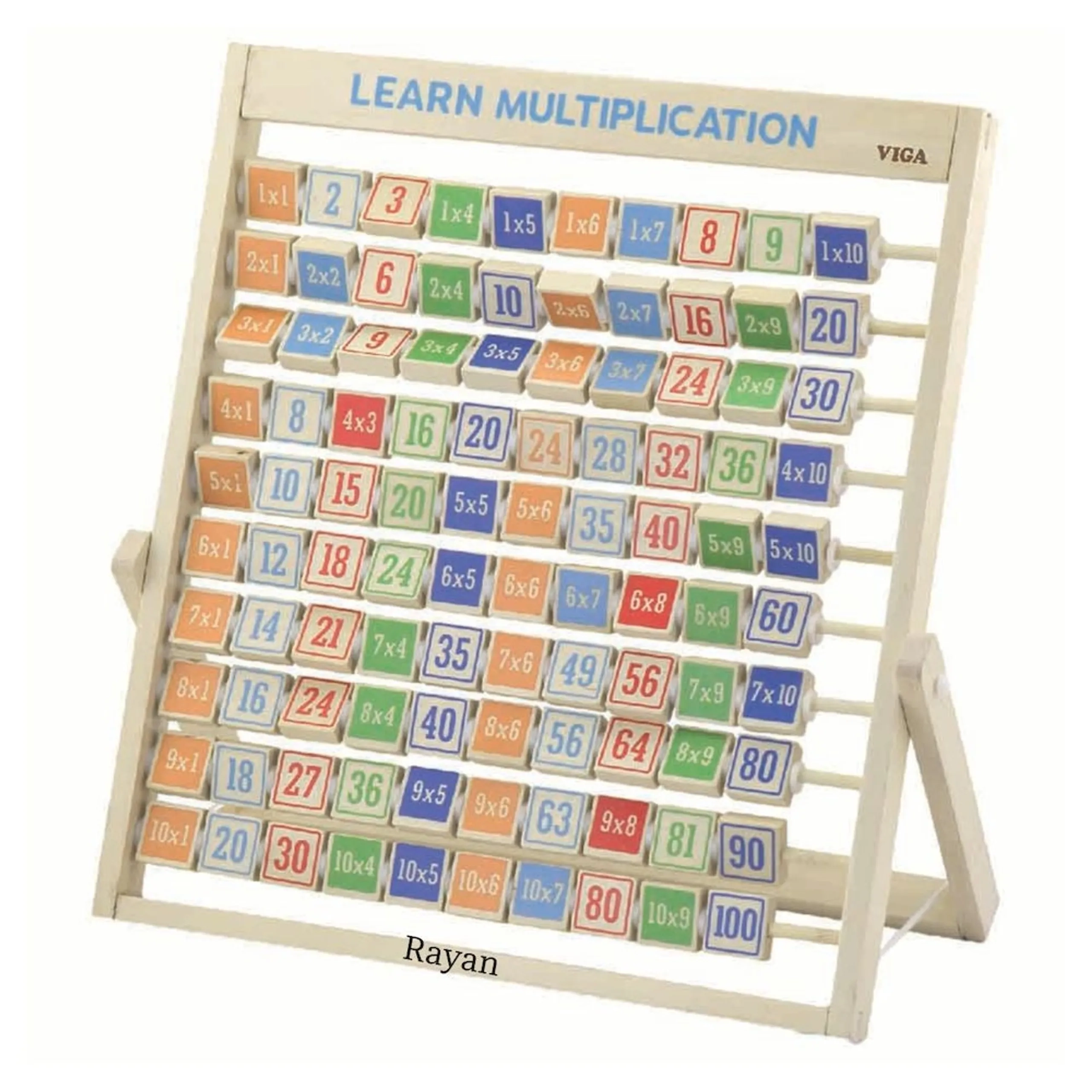 VIGA Alphabet and Multiplication Board - 3 +