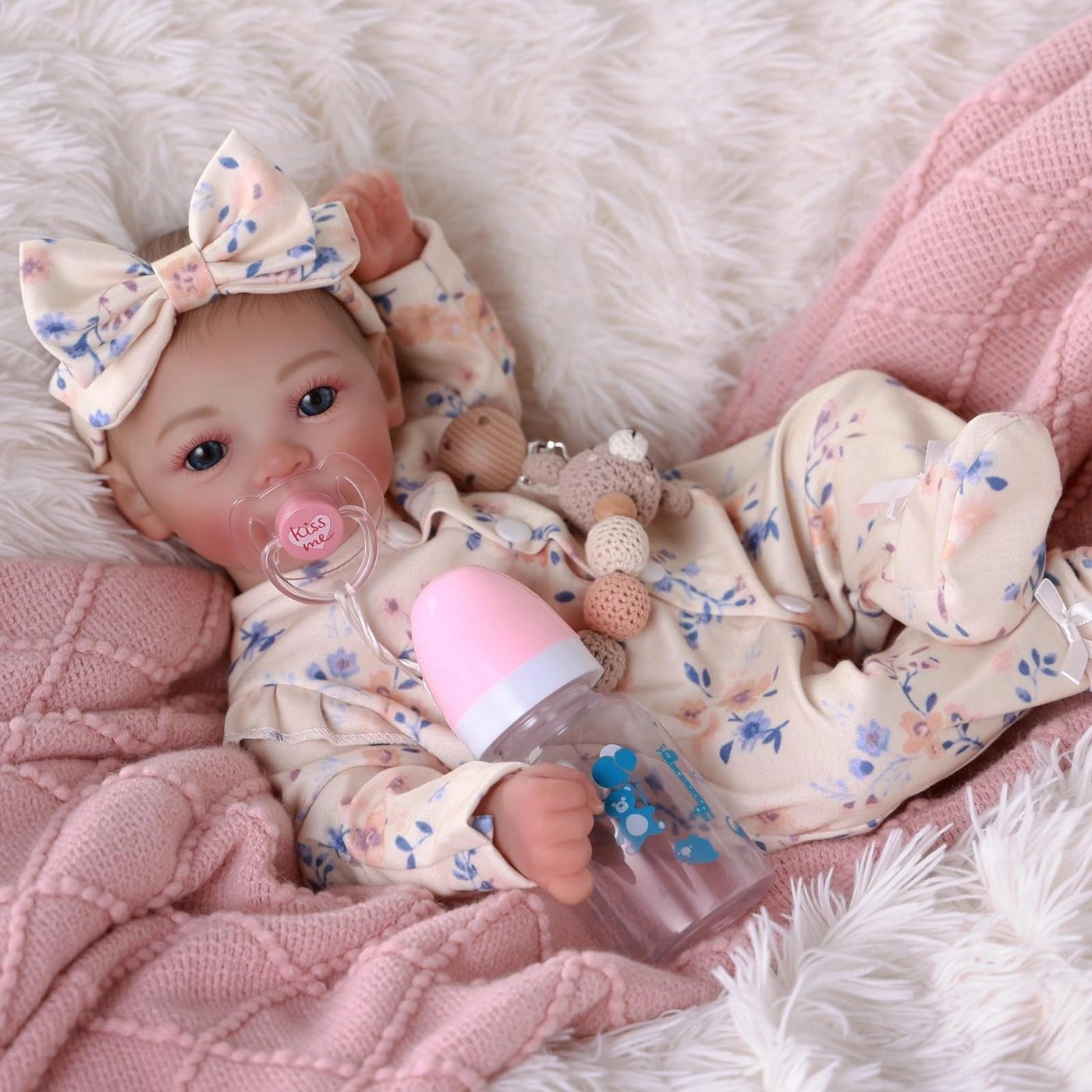 Reborn Baby Doll - 17-Inch Soft Cloth Body Sleeping Ages 3+
