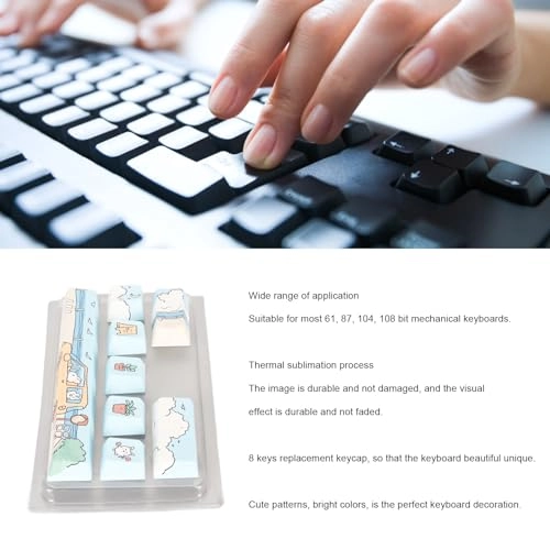 Mechanical Keyboard Keycaps - 8PCS PBT