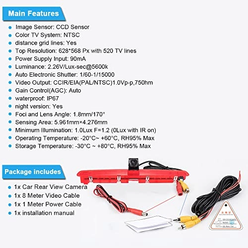 Reversing Camera - Night vision 628 x 586 pixels