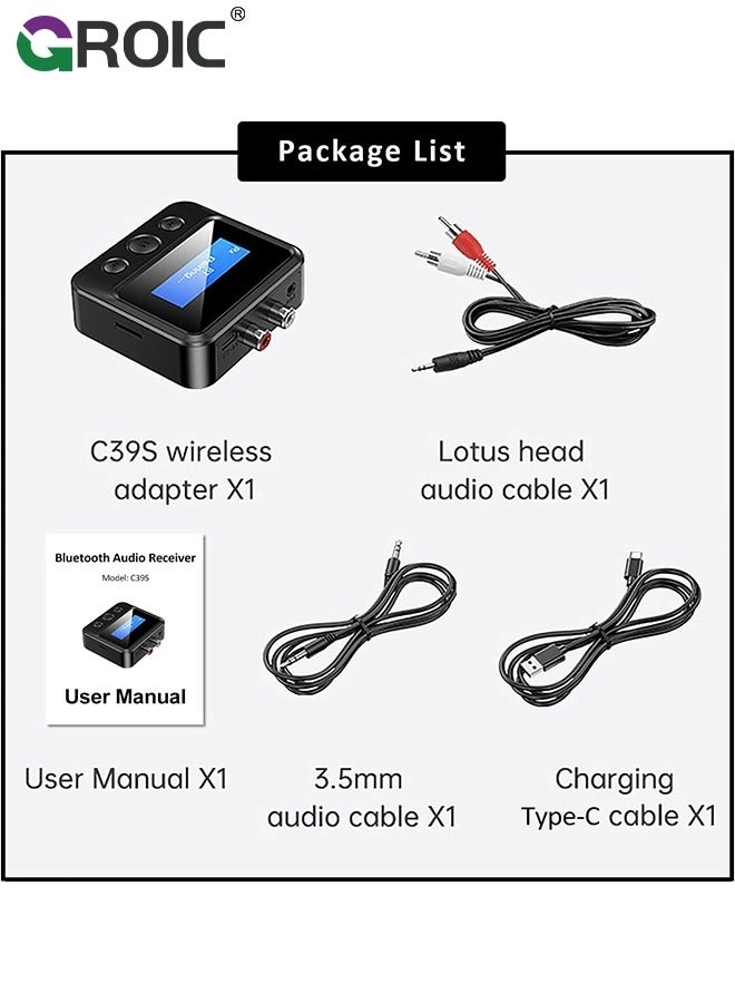 2 in 1 Car Bluetooth Receiver - Bluetooth 5.1 AUX