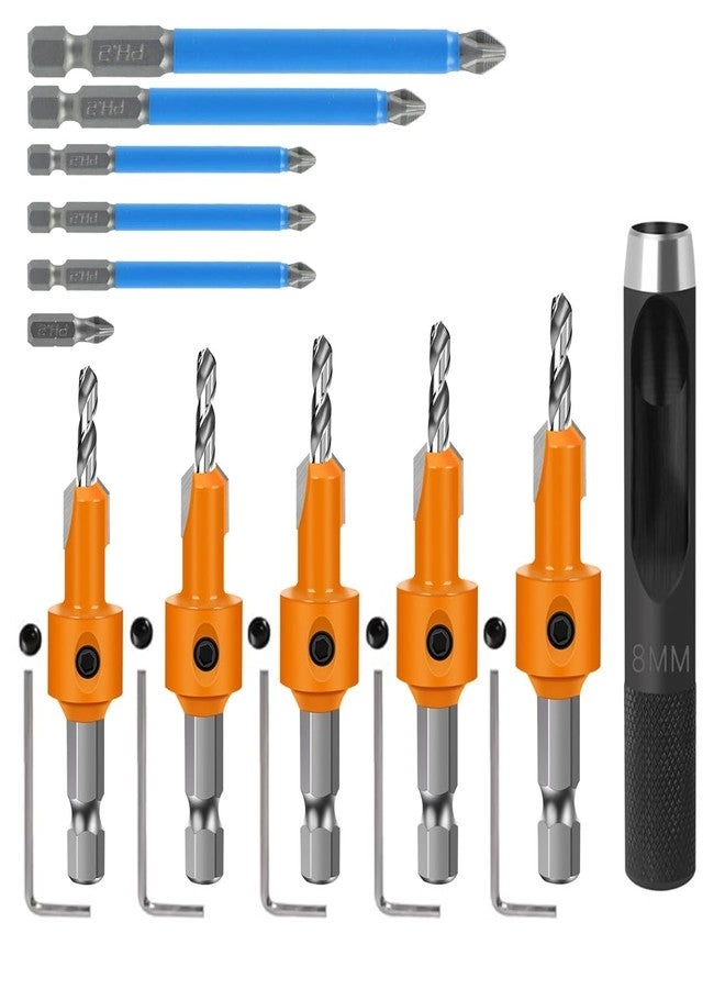 Countersink Drill Bit Set - 11Pcs 8mm