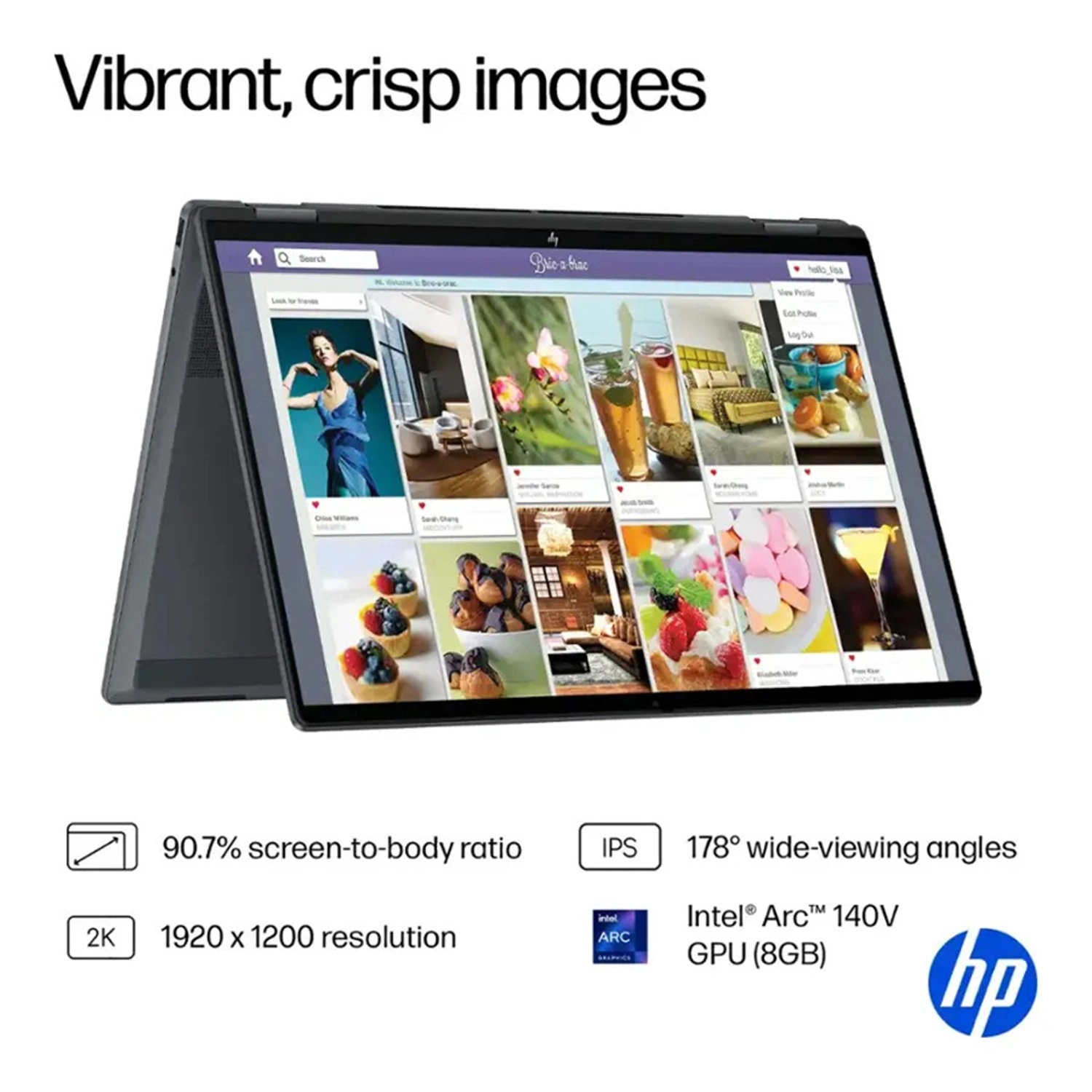 OmniBook X Flip B5UH1UA - 16'' Core Ultra 7 16GB DDR5 1TB SSD