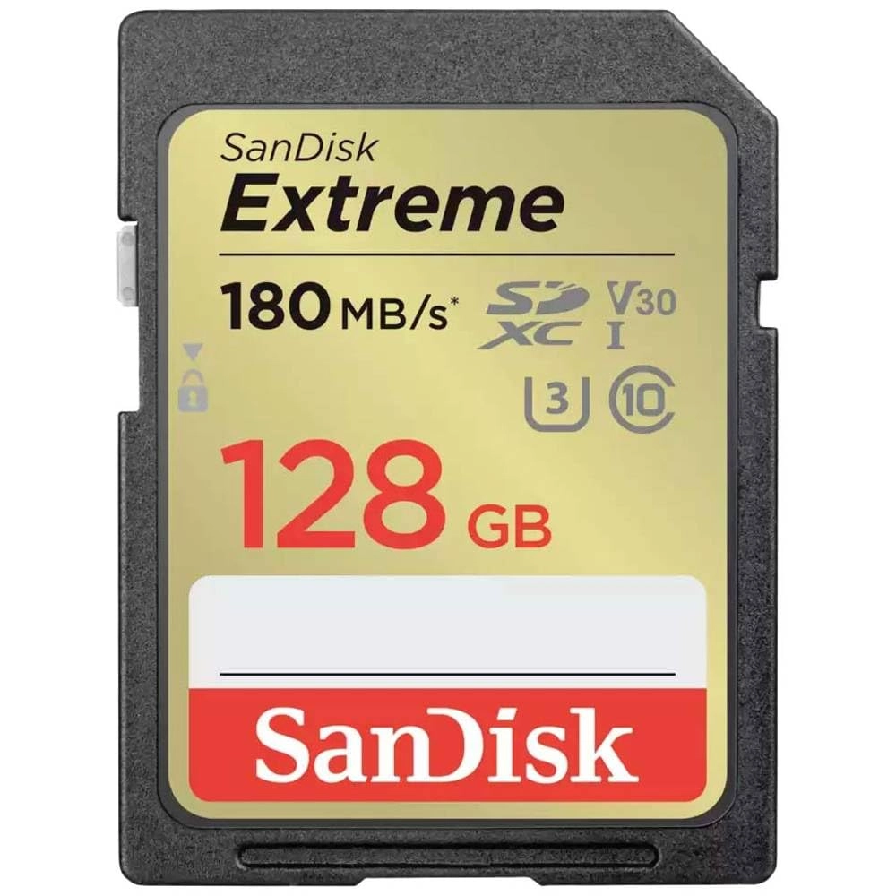 Extreme SDXC UHS-I Class 10 128GB 180 Mb/s