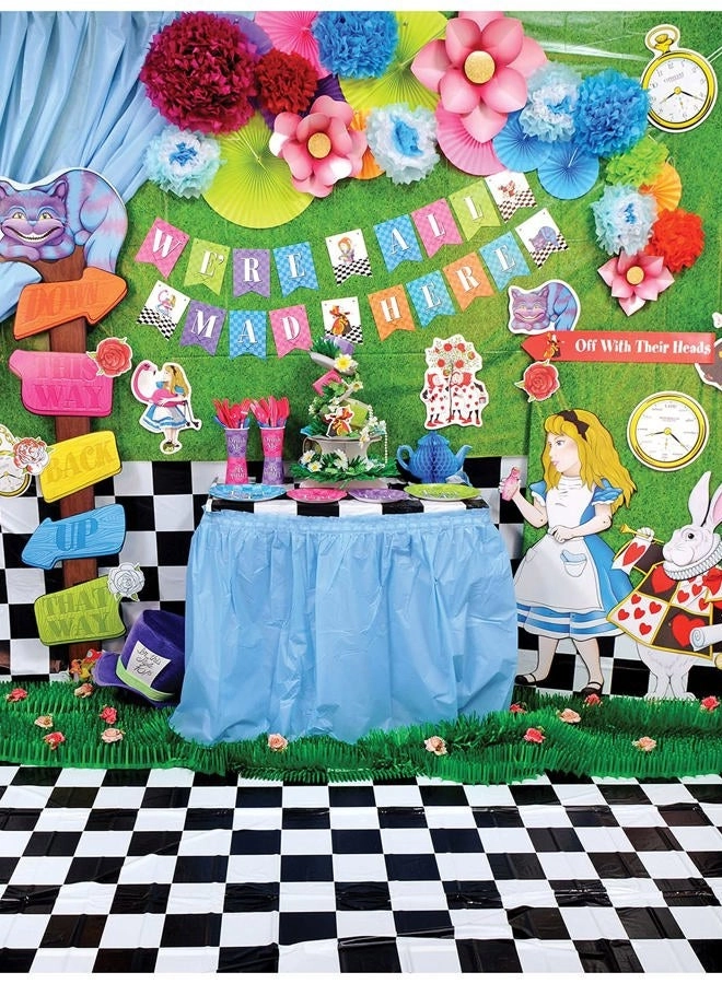 Alice In Wonderland Cutouts - 24 pieces Party