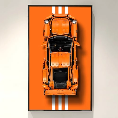 Display Wall Plate for LEGO Porsche 911 GT3 RS 42056 - 75X45cm