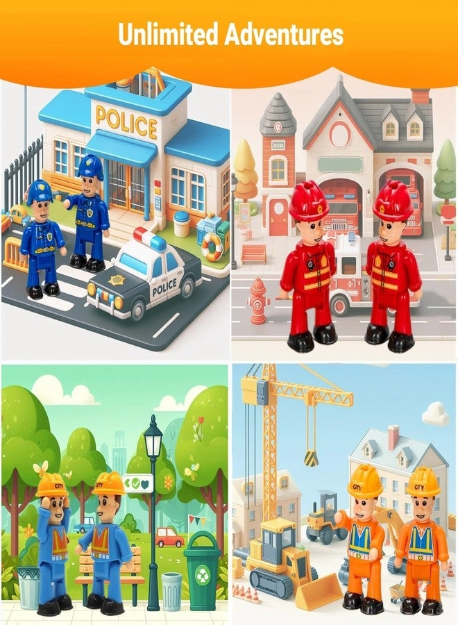 Bendable Play People Figures 8 pcs