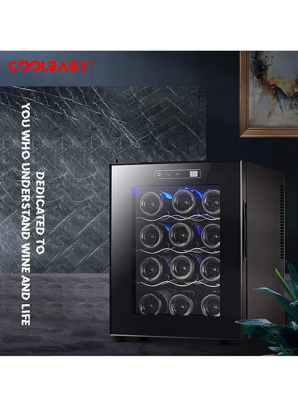 Beverage Refrigerator - single temperature zone 12 Bottles