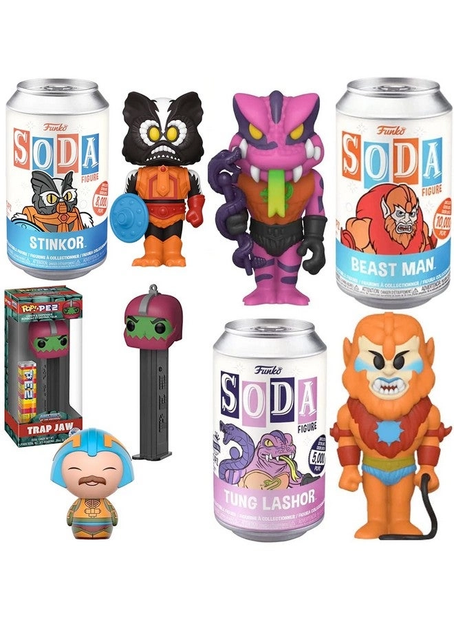FUNKO Horde + Beast Man + Tung Lashor + Trap Jaw + Motu Stinkor + Man-at-Arms - The Masters of The Universe