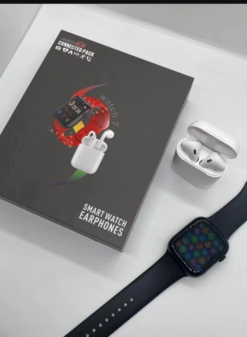 ACLIX Smart Watch + Extra Strap + Wireless Earphones