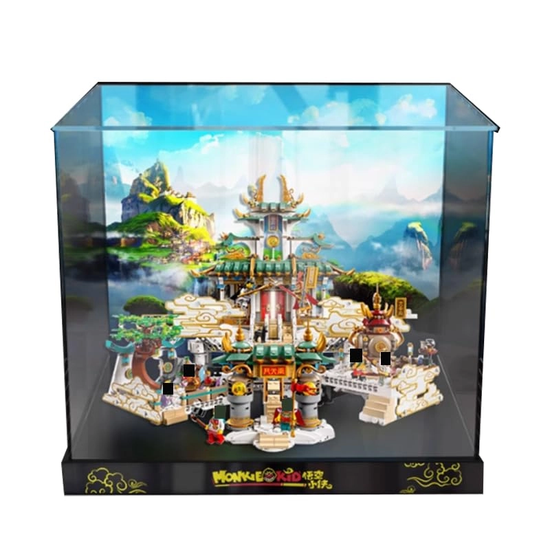 Clear Acrylic Display Case (80039) - 50x40x40cm Background+top Light2