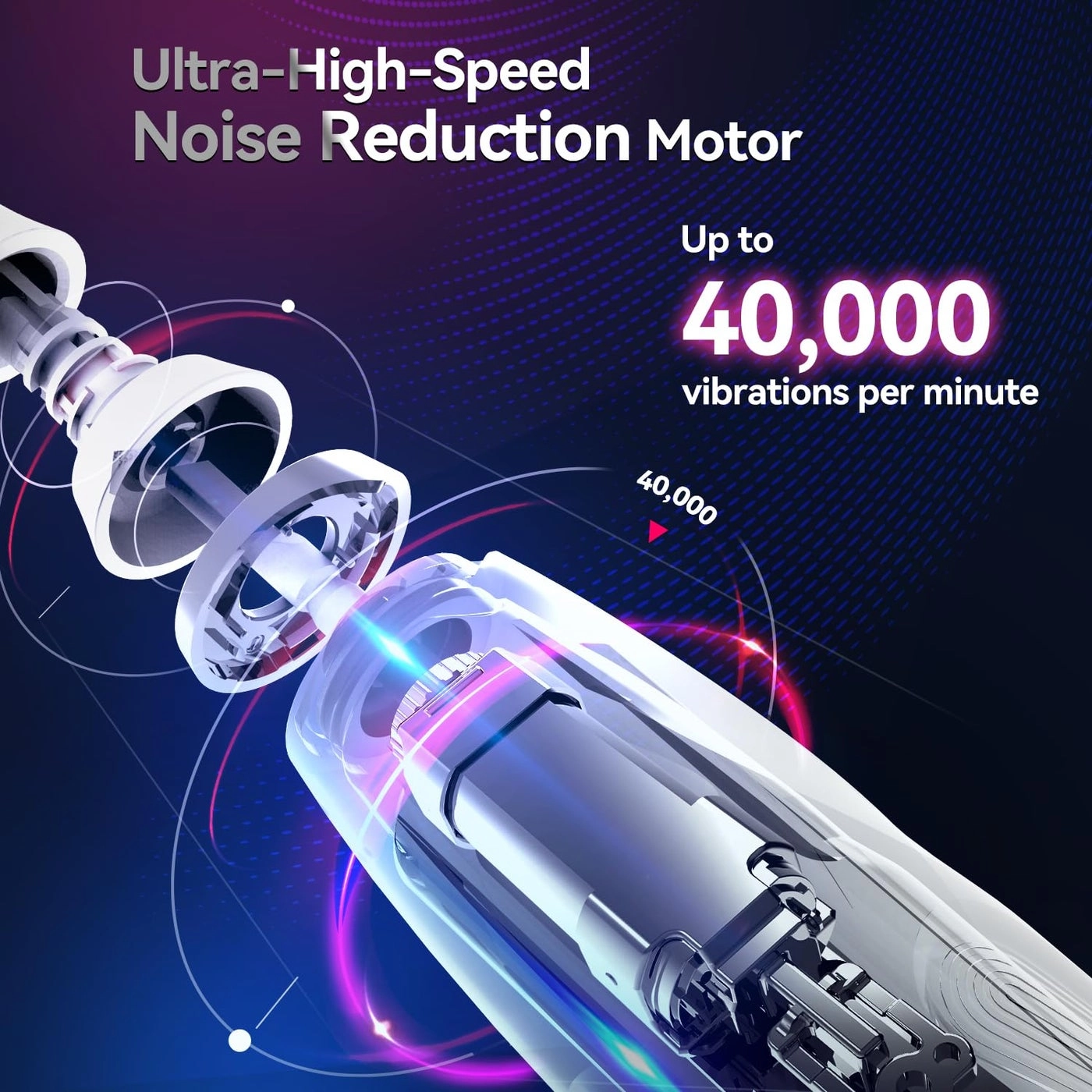 SG-2753 - Ultrasonic Rechargeable 8 Brush Heads 5 Modes