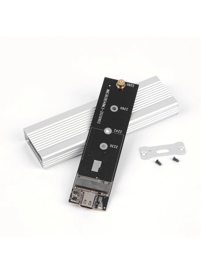 M.2 SSD Enclosure - NVMe SATA Dual Protocol 10Gbps USB-C/A