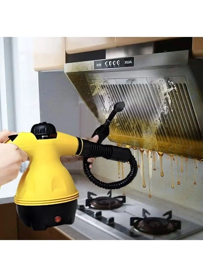 High-Pressure Steam Cleaner - Multi-Purpose Multiple Brush Attachments