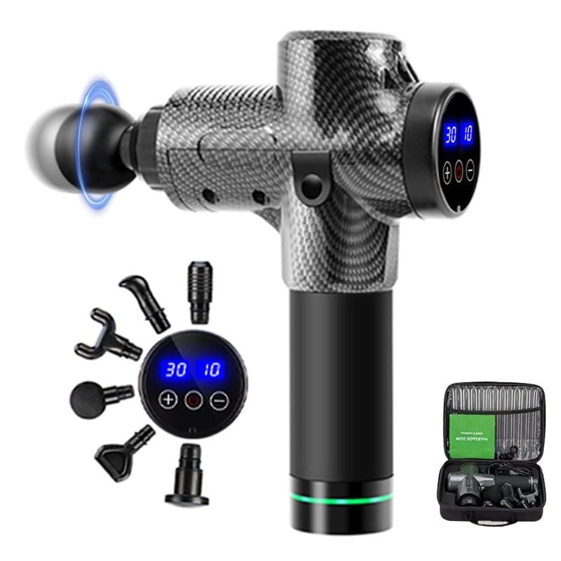 Harzoma 693057618399 Massage Gun - LCD Touch Screen Deep Tissue Percussion
