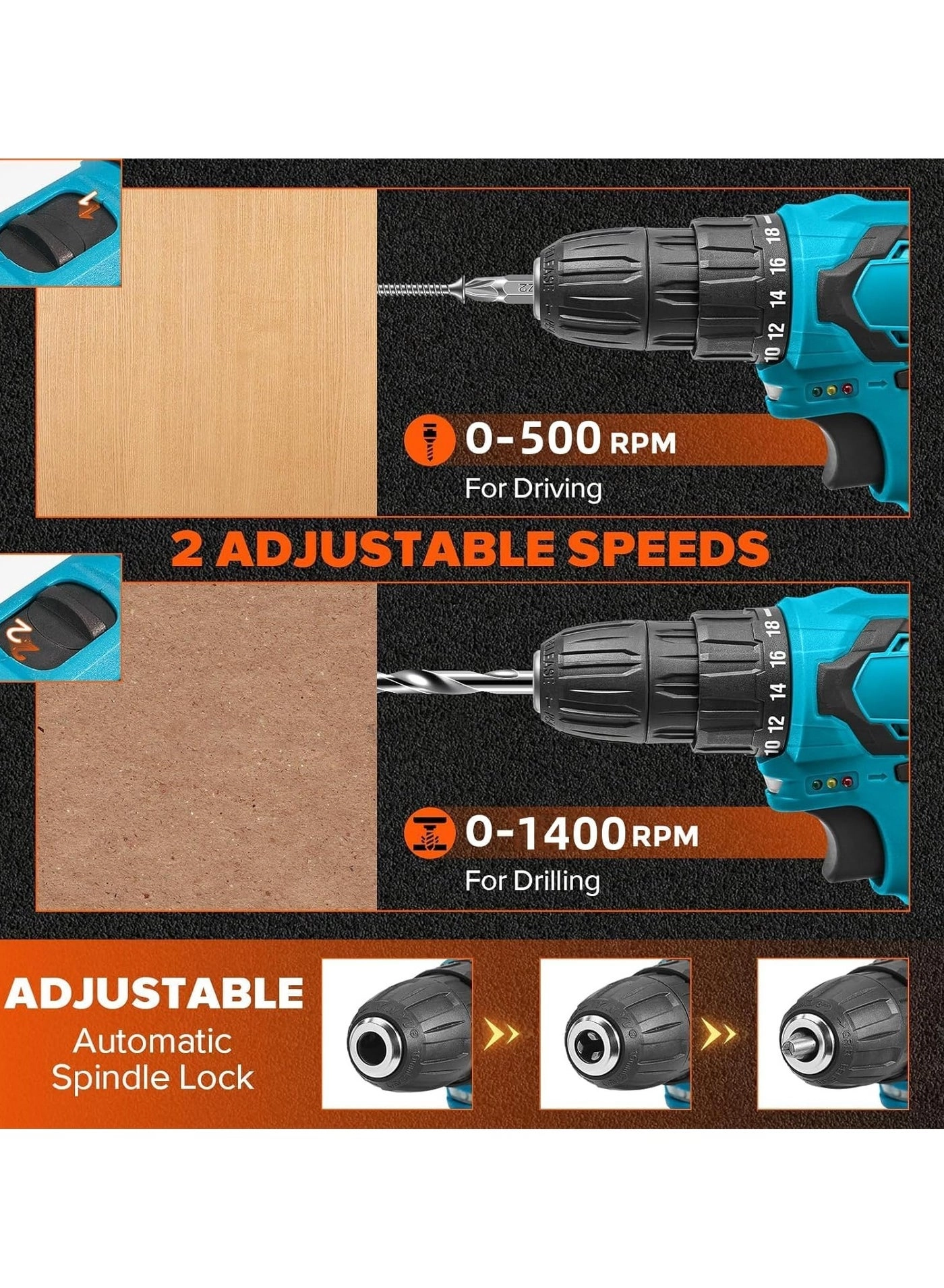 Cordless Drill - 1300mAh 48V