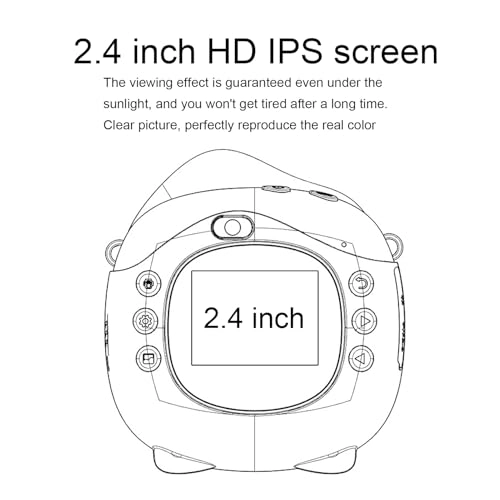 Kids Digital Camera - 12MP 2.4 Inch HD Screen Instant Print
