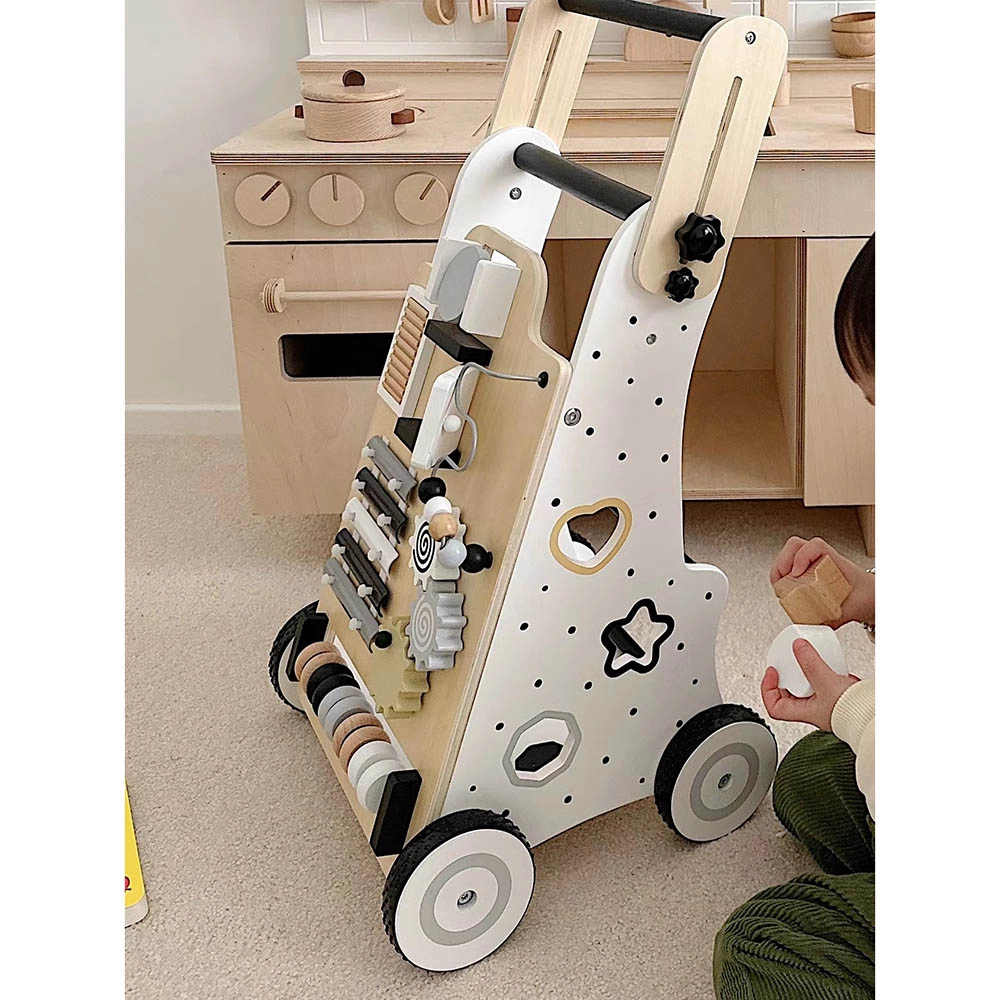 Enzo Wooden Baby Walker - 5-in-1 Activity Center