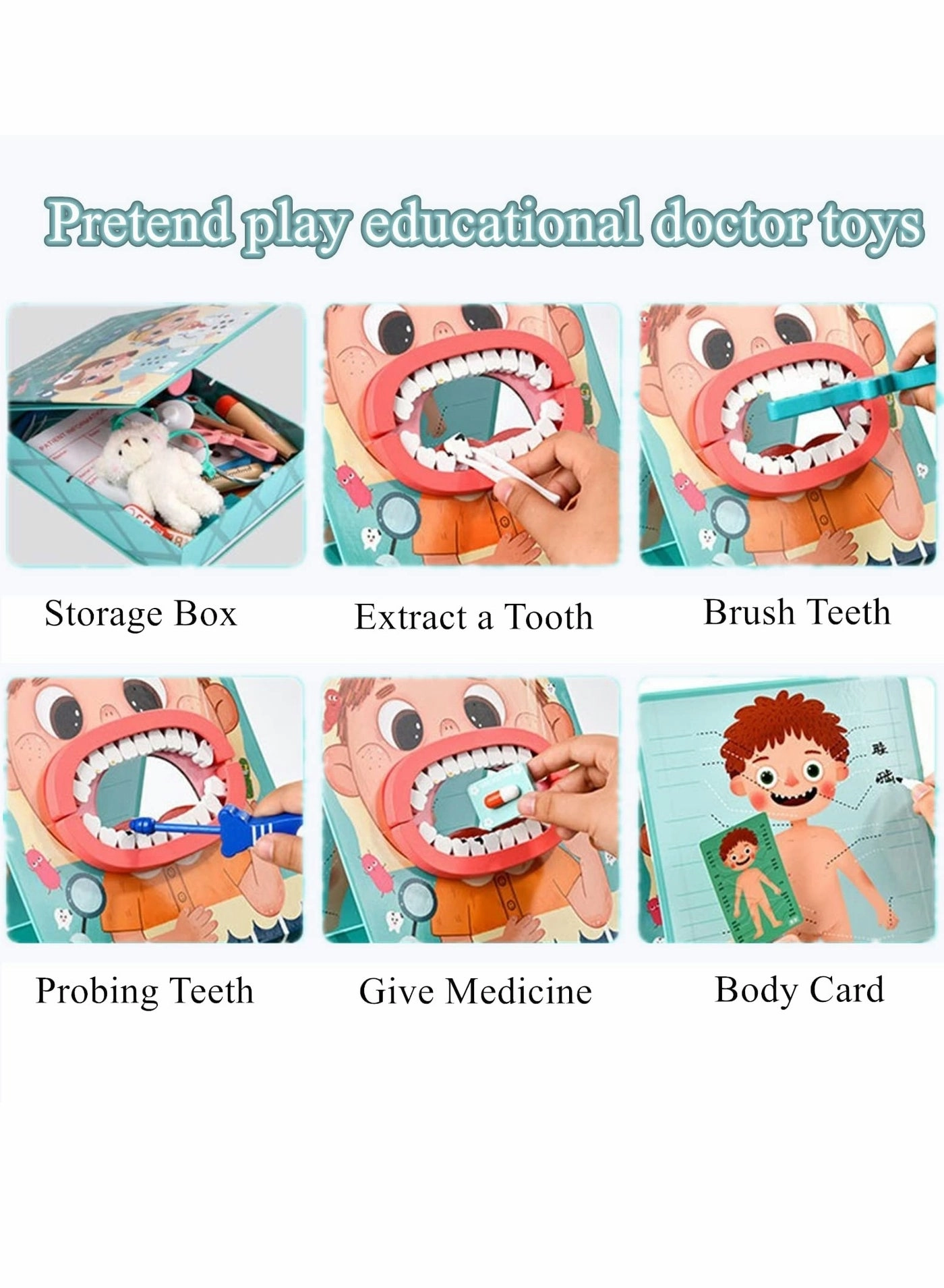 Wooden Doctor Kit - 23 pcs