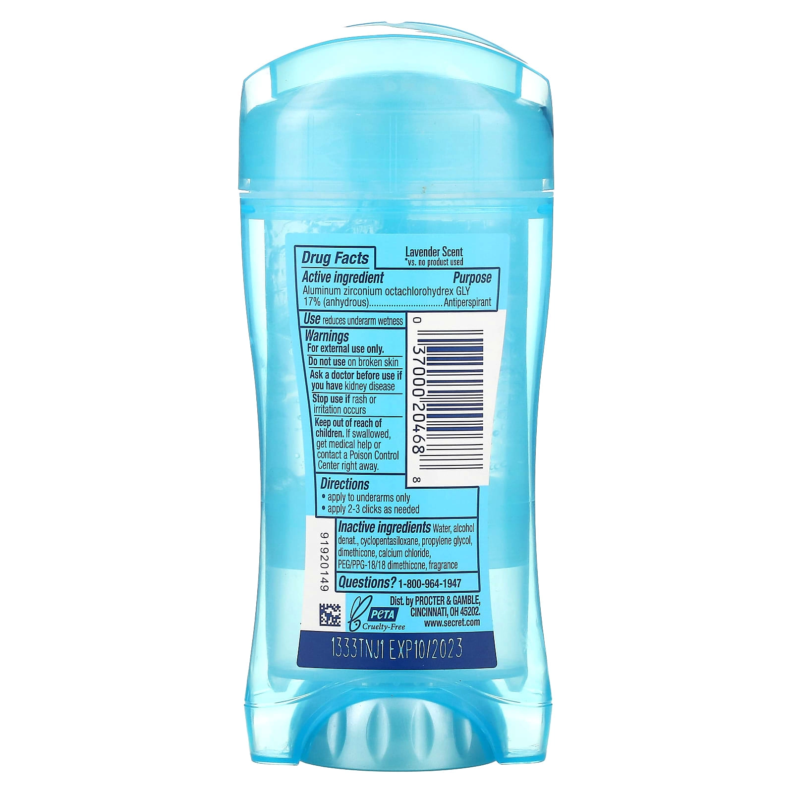 Antiperspirant and Deodorant - Lavender 2.6 ounce