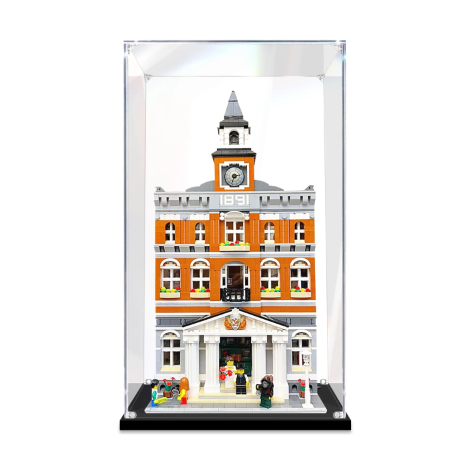 SUNHON Display Case for LEGO 10224 Town Hall - Acrylic 2mm