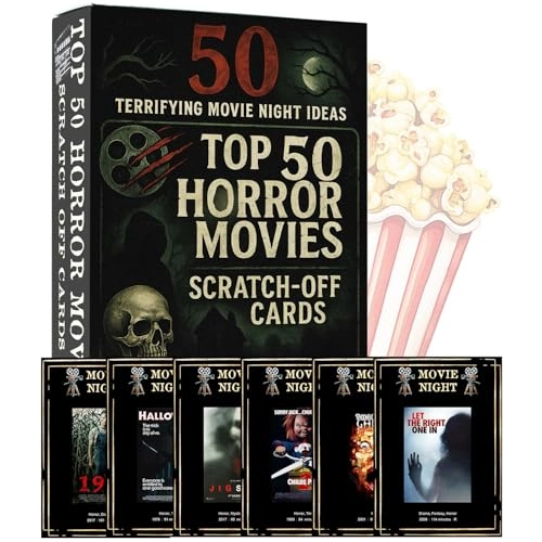 Horror Movies Scratch Off Cards - English Adult