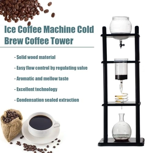Cold Brew Drip Coffee Maker - 800ml High Borosilicate Glass