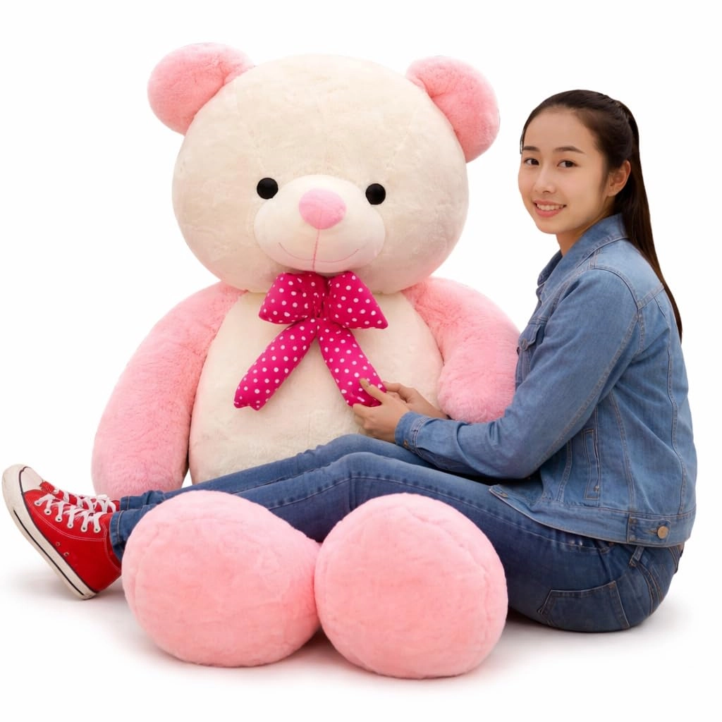 BACK BANCHERS, Back Banchers Teddy Bear Giant Teddy Bear With Bow 25 cm Plush Green