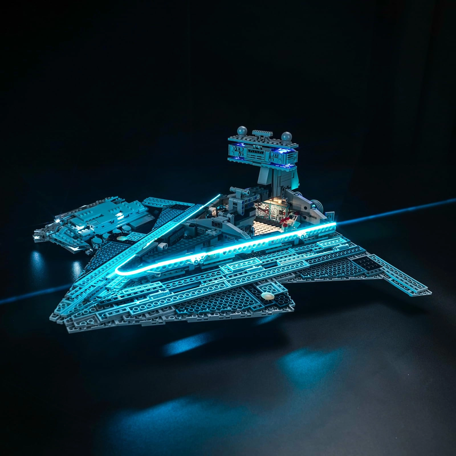 BrickBling 75394 Imperial Star Destroyer - LED Light Kit USB Battery