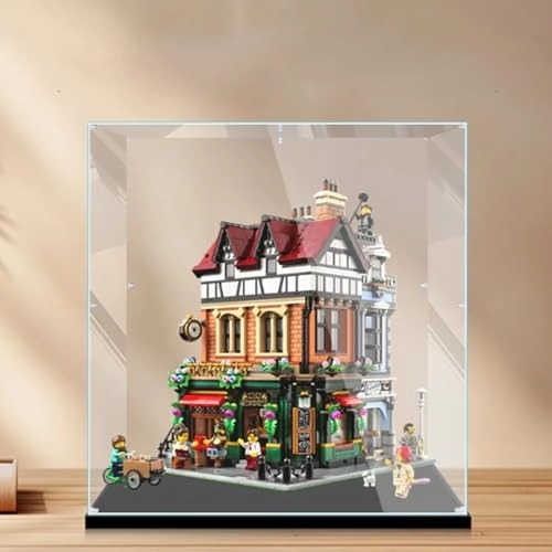 Acrylic Display Box for LEGO 10350 English Corner Building Model