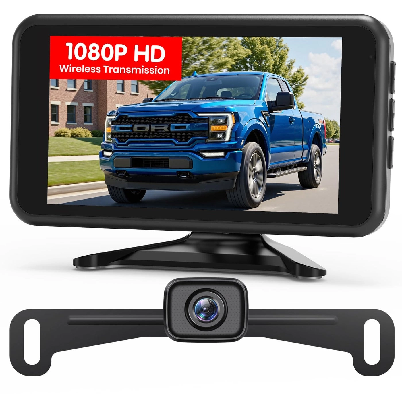 Magnetic Solar Wireless Backup Camera - Night Vision Wireless 1080P