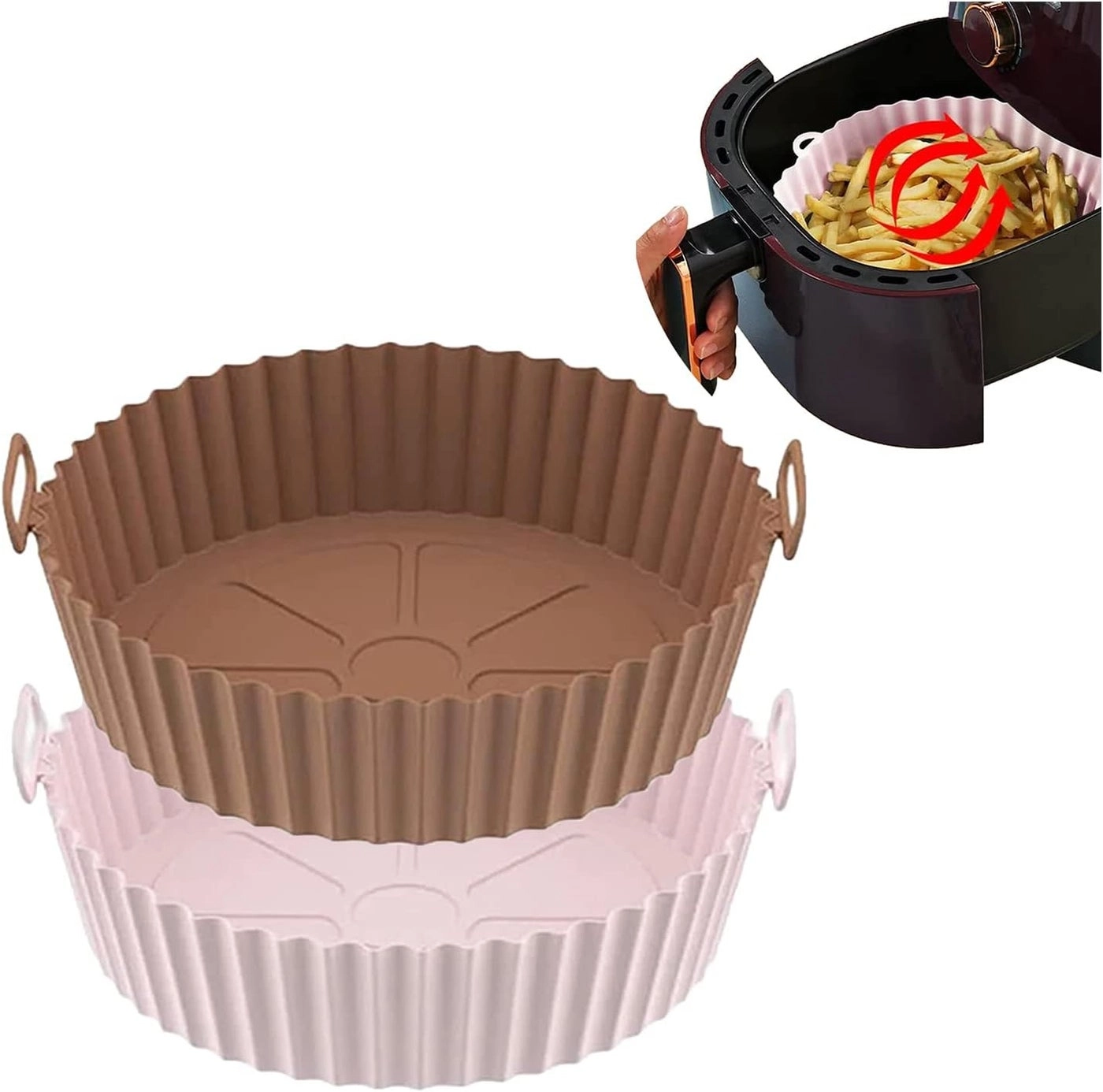 Air Fryer Silicone Baking Tray - Silicone 2PCS