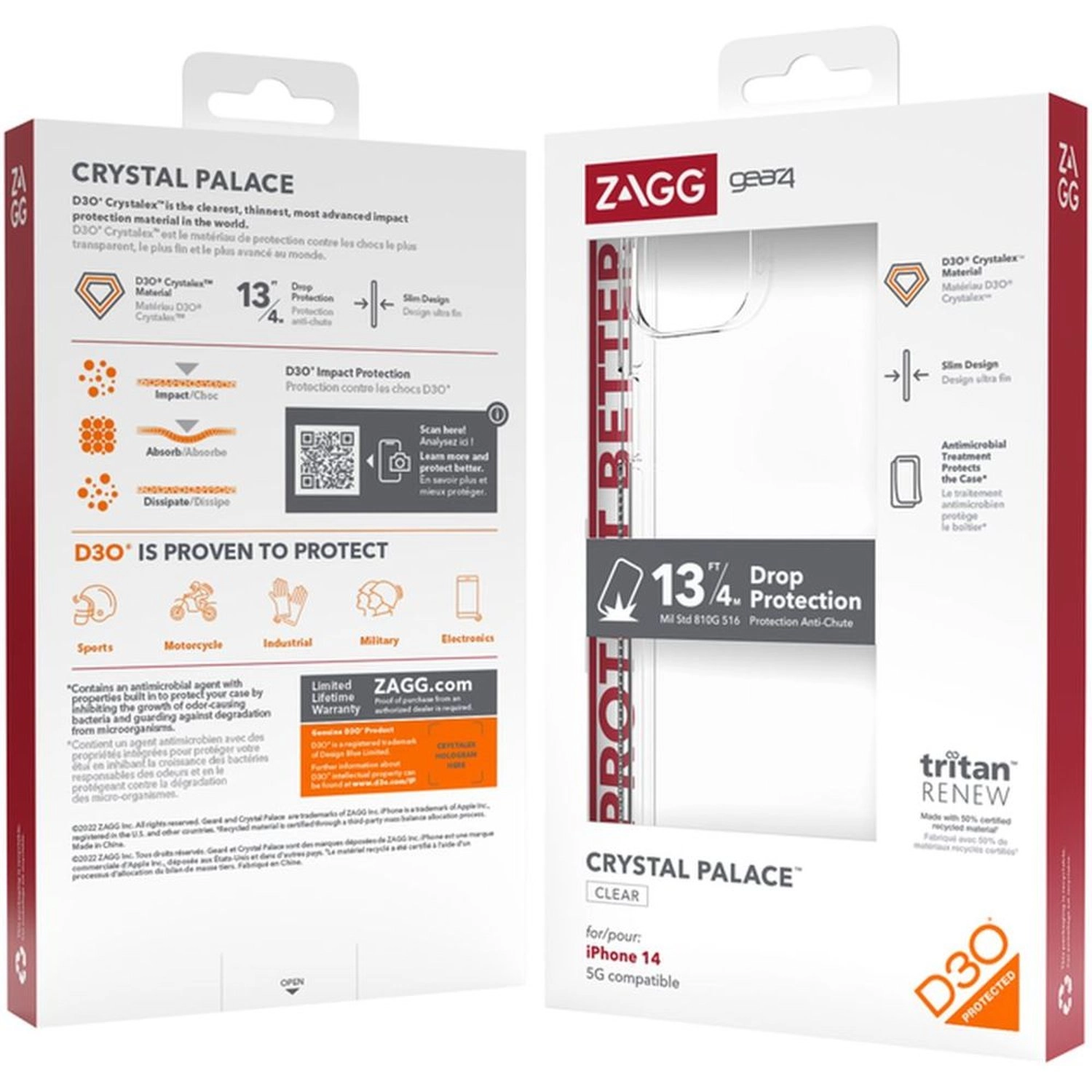 Crystal Palace Clear Case for iPhone 14/iPhone 13